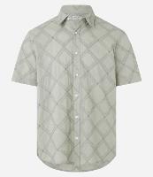 Camisa Comfort em Algodão com Textura em Losango - 1