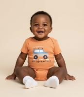 Body Infantil com Estampa Carro de Trilha - Tam 0 a 18 meses - 2