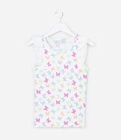 Regata Infantil em Ribana com Babados Broderie - Tam 5 a 14 Anos - 1