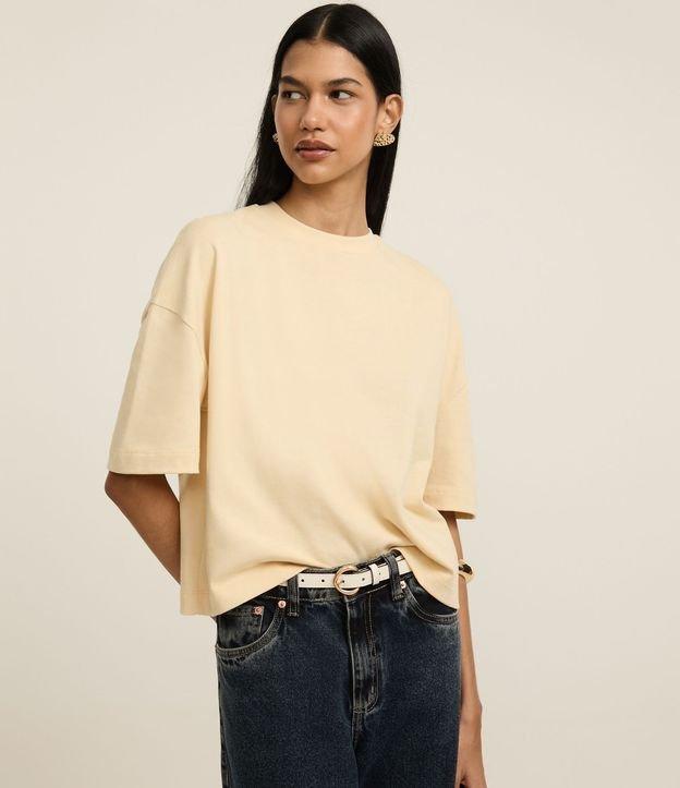 Camiseta Boxy em Algodão com Gola Redonda - 2