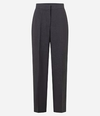 Calça Reta em Alfaiataria com Bolso Faca