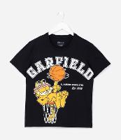 Camiseta Infantil College Basquete com Estampa Garfield - Tam 5 a 14 Anos - 1