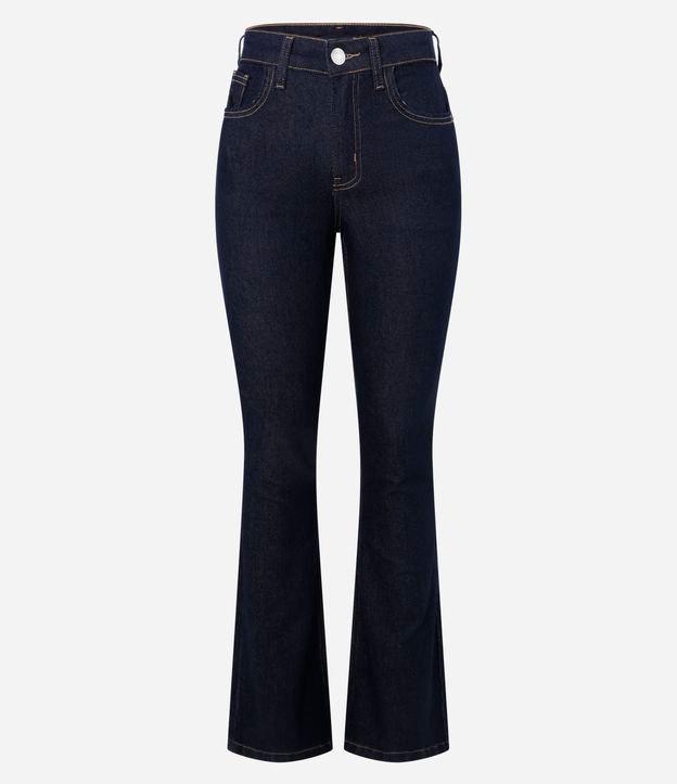 Calça Bootcut em Jeans Raw com Cintura Alta - 1