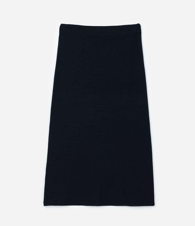 Saia Reta Midi em Tricô Curve & Plus Size - 1