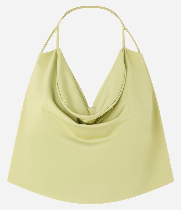 Blusa Cropped Frente única com Decote Degagê - 1