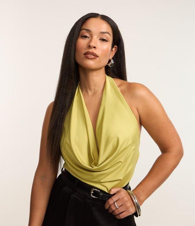 Blusa Cropped Frente única com Decote Degagê - 2