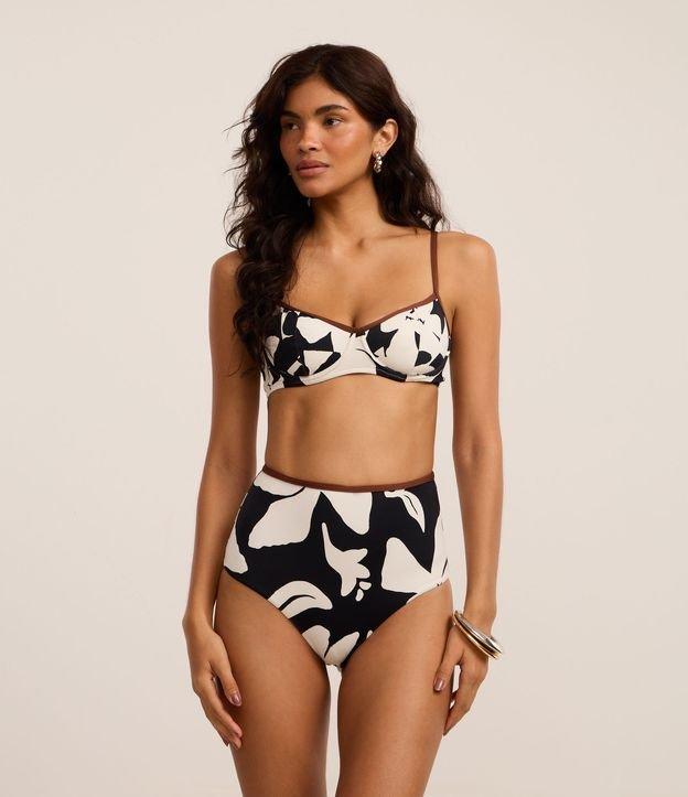 Biquíni Calcinha Hot Pants em Microfibra com Estampa Floral - 2