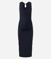 Vestido Longo em Poliamida com Aviamento no Decote - 1