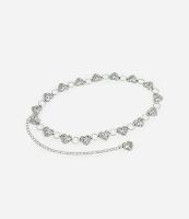 Cinto Médio em Corrente de Metal com Corações  Trabalhados - 1