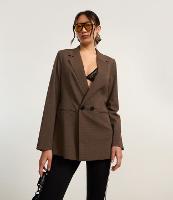 Blazer Amplo Alfaiatado com Lapelas e Botões Duplos - 1