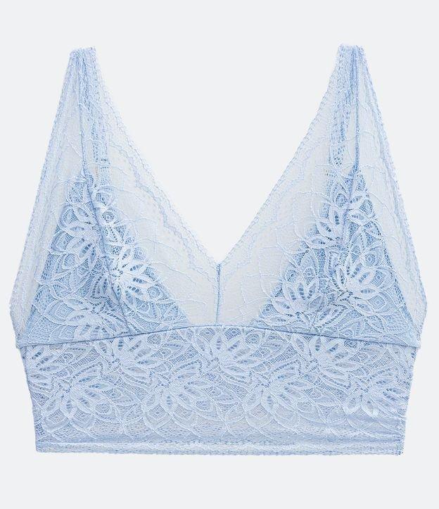 Sutiã Top Alongado em Renda Sem Bojo - 1