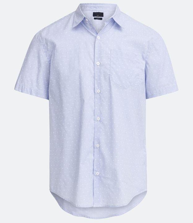 Camisa Manga Curta em Algodão com Estampa - 1
