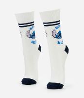 Meia Cano Alto em Algodão com Estampa Stitch Stay Weird - 1