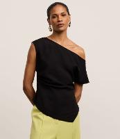 Blusa Alfaiatada com Decote Ombro Só - 1