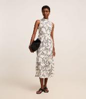 Vestido Evasê Longo em Viscose com Estampa Onça Floral - 2