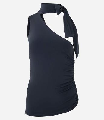 Blusa Ombro Só com Amarração na Gola