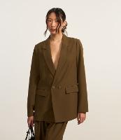 Blazer Oversized em Alfaiataria com Dois Botões - 2