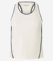 Regata Esportiva em Microfibra com Gola Halter e Vieses Contrastantes - 1