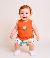 Conjunto Infantil com Estampa Bichinhos - Tam 3 a 18 meses - 2