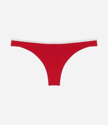 Biquíni Calcinha Asa Delta Fio Texturizado com Viés Contrastante e Efeito Empina Bumbum