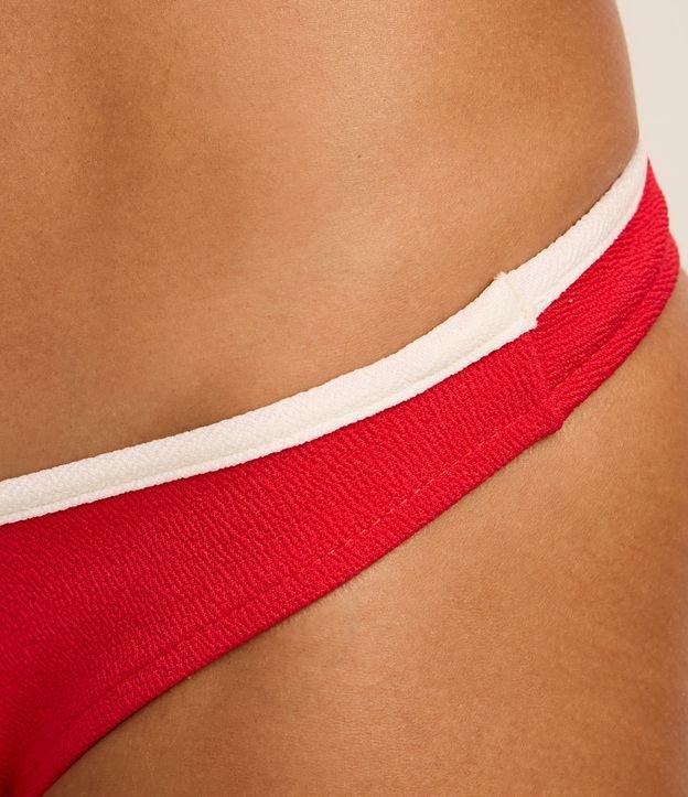 Biquíni Calcinha Asa Delta Fio Texturizado com Viés Contrastante e Efeito Empina Bumbum - 2