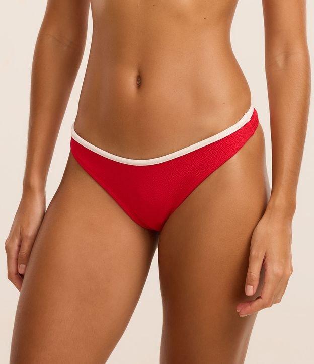 Biquíni Calcinha Asa Delta Fio Texturizado com Viés Contrastante e Efeito Empina Bumbum - 3