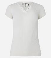 Blusa de Pijama em Ribana com Botões no Decote - 1