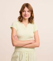 Blusa de Pijama em Ribana com Botões no Decote - 2