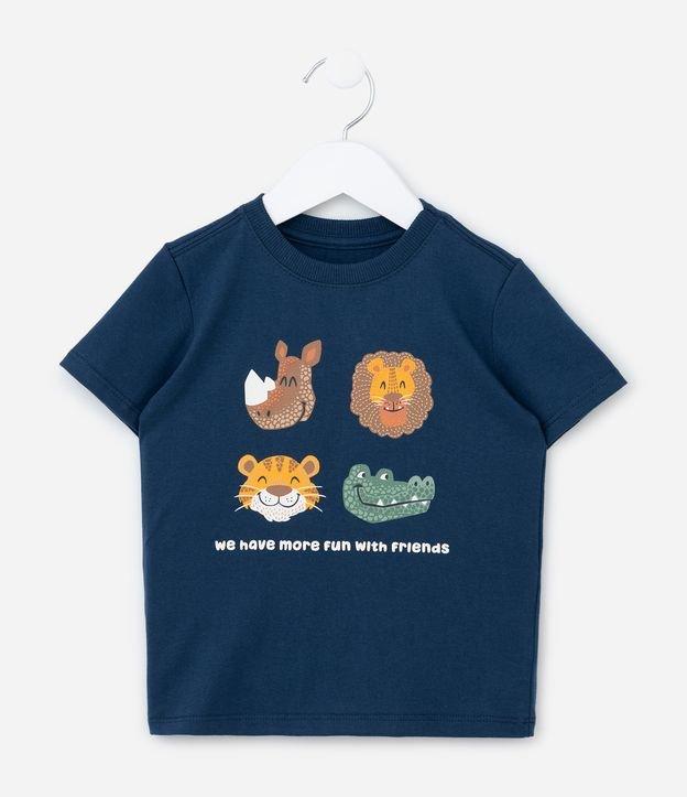 Camiseta Infantil com Estampa Bichinhos em Relevo - 1 a 6 Anos - 1