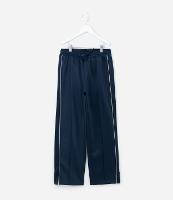 Calça Infantil Reta em Microfibra com Piping - Tam 5 A 14 Anos - 1