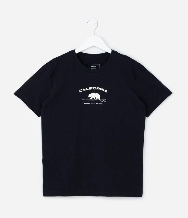 Camiseta Infantil com Estampa Urso California - Tam 5 a 14 Anos - 1