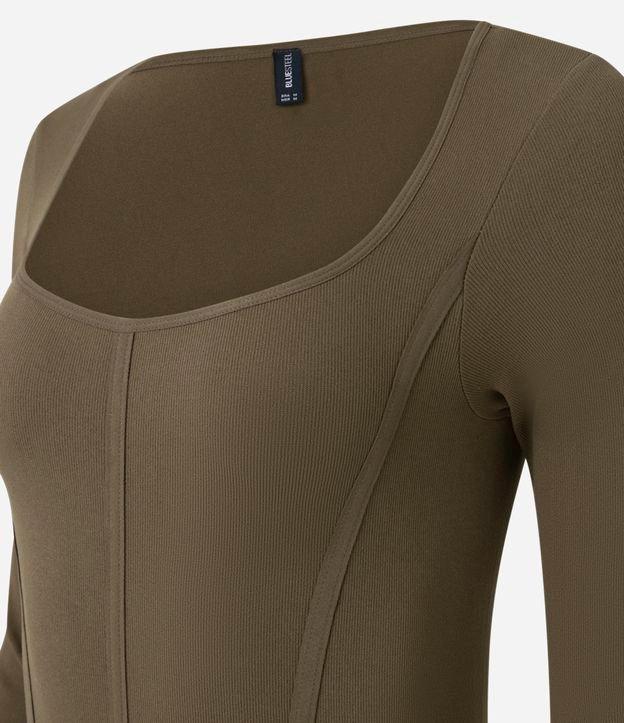 Body em Poliamida Seamless e Decote Quadrado - 2