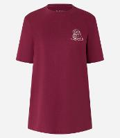 Camiseta Alongada em Algodão com Estampa Coffe Love - 1