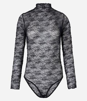 Body em Renda Texturizada com Golinha