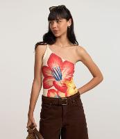 Body em Microfibra com Ombro Só e Alcinha Fina - 1