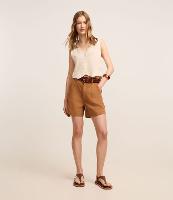 Short Evasê em Jeans com Cintura Alta - 2