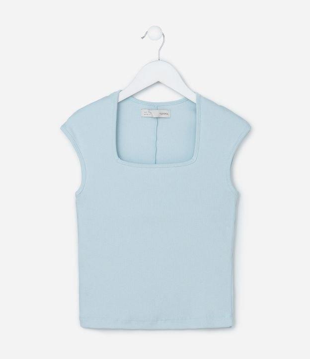 Blusa Infantil em Ribana com Decote Quadrado - Tam 5 a 14 Anos - 1