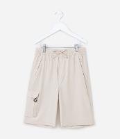 Bermuda Infantil em Microfibra com Bolsos Cargo - Tam 5 a 14 Anos - 1