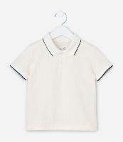 Camiseta Polo Infantil Texturizada - Tam 1 a 6 Anos - 1