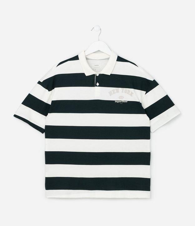 Camiseta Polo Infantil com Estampa Listrada - Tam 5 a 14 Anos - 2