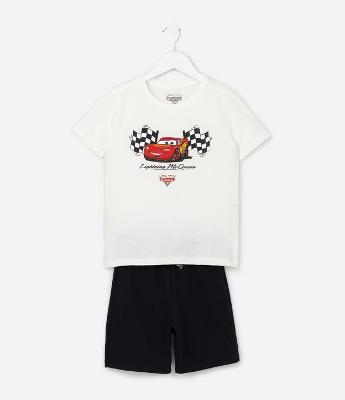 Conjunto Infantil com Estampa Carros - Tam 2 a 8 Anos
