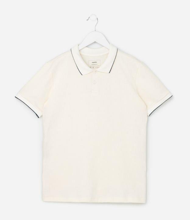Camiseta Polo Infantil Texturizada - Tam 5 a 14 Anos - 1