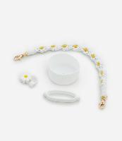 Kit 04 Acessórios de Copo em Silicone com Forma de Flor - 1