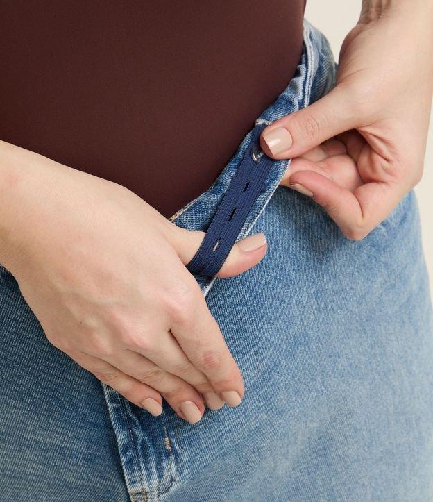 Saia Longa em Jeans com Fenda e Bolsos Curve & Plus Size - 2