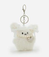 Chaveiro de Ursinho com Pérolas Artificias e Coração - 1