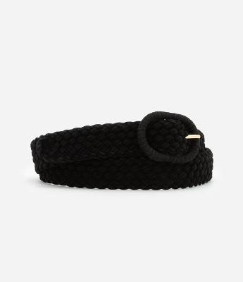 Cinto Médio em PU com Textura Trançada Curve & Plus Size