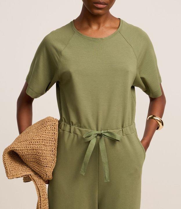 Macacão Reto e Longo em Orly com Amarração na Cintura - 2