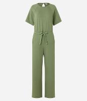 Macacão Reto e Longo em Orly com Amarração na Cintura - 1