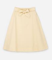 Saia Midi em Sarja com Cinto Faixa Curve & Plus Size - 2