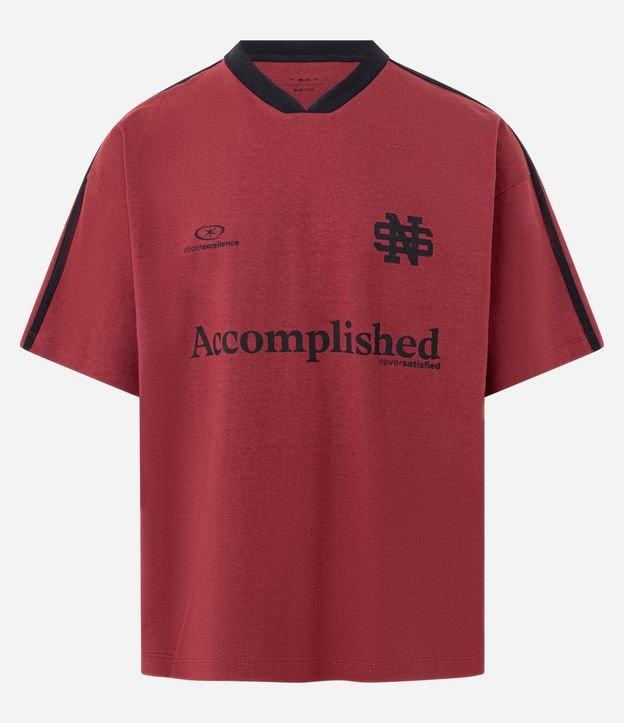 Camiseta Esportiva Oversized em Algodão com Estampa Localizada e Lettering - 1
